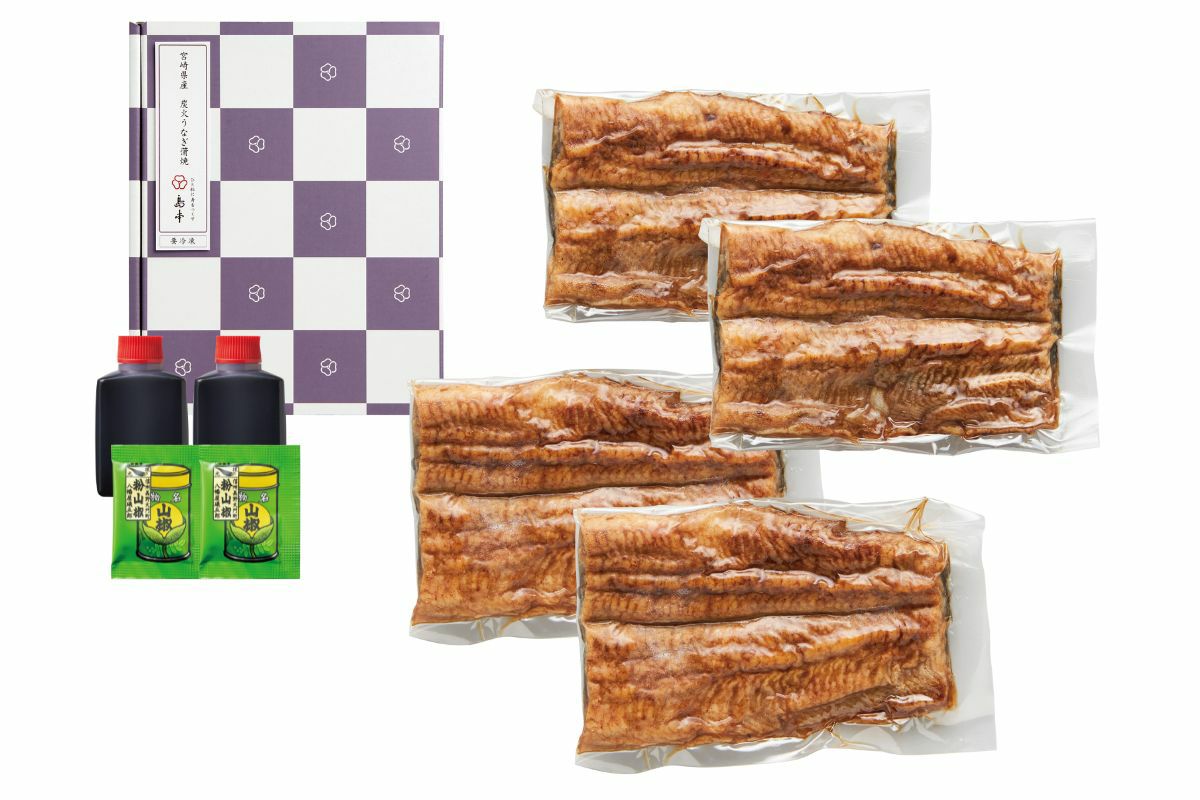 宮崎県産炭火焼きうなぎ蒲焼