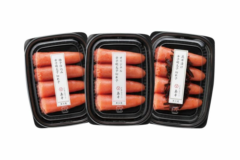 辛子明太子切れ子味くらべ（100g×3味）