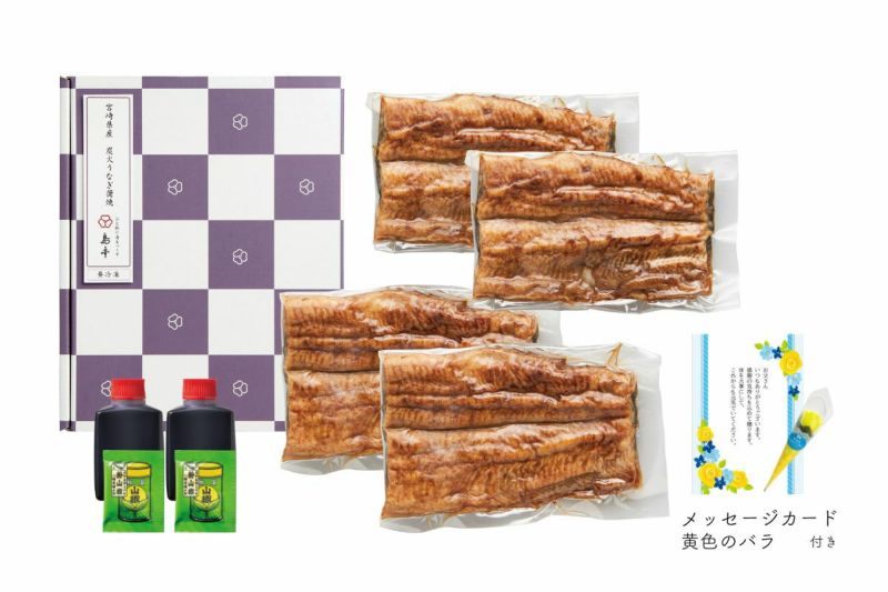  【父の日限定】宮崎県産 炭火うなぎ蒲焼2尾