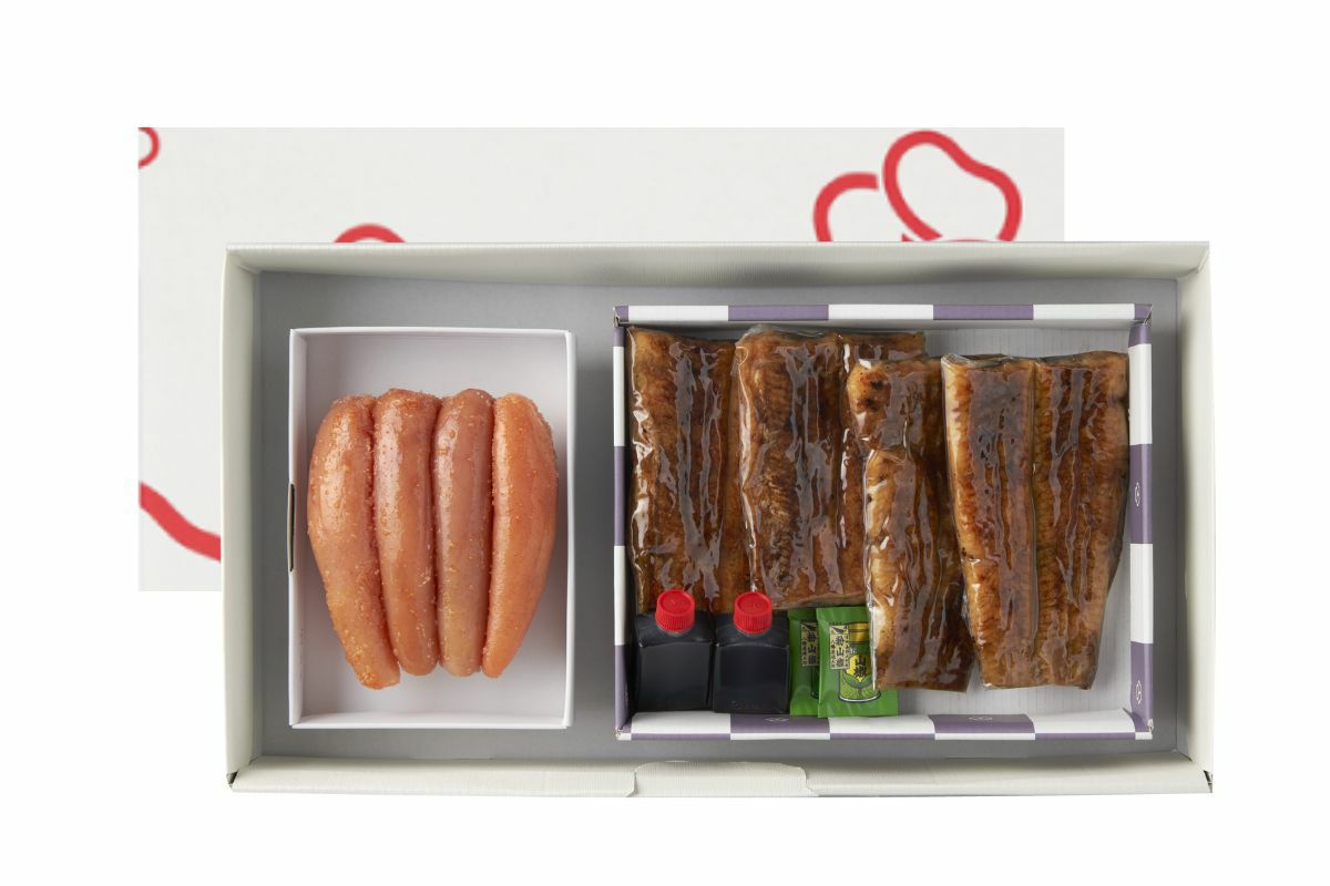 オリジナル辛子明太子・炭火うなぎ蒲焼詰合せ